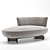 Giorgetti Galet: Stylish Small Sofa 3D model small image 1