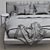 Modern Italian Design Bed: Bebitalia Charles 3D model small image 3