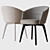 Elegant Amelie Minotti Dining Chair 3D model small image 1