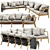 Modern Skyline Flexx Sectional: Versatile, Stylish, and Comfortable 3D model small image 1