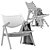 Carhansen CH28T Lounge Chair - Compact and Stylish 3D model small image 5