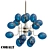 Modern Cobalt Design Lamp 3D model small image 2