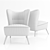 Elegant Fauteuil Cocktail Chair - Perfect for Cozy Nights 3D model small image 3