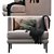 Elegant Paraiso Bonaldo Armchair 3D model small image 3