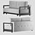 Modern Minimalist Sofa 3D model small image 2