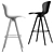 Sleek Adelaide Barstool for Modern Living 3D model small image 2