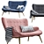 Jysk PETERSBORG Sofa: Stylish and Comfortable 3D model small image 3