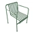Modern Outdoor Seating: HAY Palissade 3D model small image 2