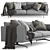 Elegant Fauve Sofa: Modern Comfort 3D model small image 2