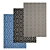 Luxury Carpets Set 3D model small image 1