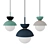 Savie Pendant: Sleek and Adjustable Lighting 3D model small image 2