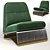 Sleek Velvet Accent Chair

Translated from Russian: Стильное Велюровое Кресло 3D model small image 1