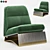Sleek Velvet Accent Chair

Translated from Russian: Стильное Велюровое Кресло 3D model small image 6