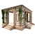 Elegant Outdoor Gazebo 3D model small image 1