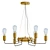 Modern Gold Chandeliers Collection 3D model small image 5