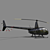 Robinson R44: Versatile Four-Seater Helicopter 3D model small image 2