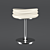 MEDITERRANEO 3627 OM Table Lamp - Opal Glass + Chrome Finish 3D model small image 1