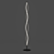 Sahara Floor Lamp: Dimmable LED, Warm Light 3D model small image 1