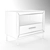 Modern Monarch Kendall Nightstand 3D model small image 4