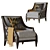 Bay Club Armchair - Stylish and Comfortable 3D model small image 1