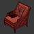 Bay Club Armchair - Stylish and Comfortable 3D model small image 3