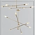 Rivet Mid-Century Pendant Chandelier 3D model small image 1