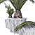 Modern Palm Planters: Stylish and Versatile 3D model small image 2