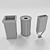 Wooden Trash Bin Set 3D model small image 2