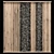 Wooden Wall Pebble Decor: Natural Charm for Your Space 3D model small image 2