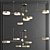 Sleek Minimalist Chandeliers - 3 Styles 3D model small image 4