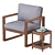 Lydon Cushioned Patio Chair 3D model small image 1