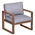 Lydon Cushioned Patio Chair 3D model small image 5