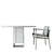 Elegant Kitale Table with Arne Chair Set 3D model small image 5