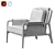 Elegant Dining Chair 3D model small image 2