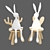 Joseph Bunny Lamp: Adorable and Illuminating! 3D model small image 9