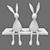 Joseph Bunny Lamp: Adorable and Illuminating! 3D model small image 14