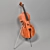 Pristine PBR Cello Set 3D model small image 1