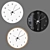 Minimalist Round Wall Clock 3D model small image 1