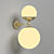 TATO Italia Biba Applique: Elegant Wall Light 3D model small image 2