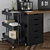 Stylish Black Ikea Home Office 3D model small image 3