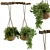 Rustic Hanging Pot with Rope 3D model small image 1