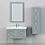 Sleek Bathroom Storage Solution 3D model small image 1