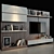Title: Versatile TV Wall with Decor 3D model small image 2