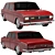 Vintage Iranian Classic Car Peykan 3D model small image 1