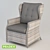 Pradex Gloria Rattan Chair: Stylish and Comfortable 3D model small image 1