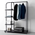 IKEA Kornsjö Clothes Rack: Sleek and Functional 3D model small image 1