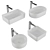 Villeroy & Boch Collaro Ceramic Sinks 3D model small image 2