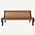 City Grove Outdoor Bench: Versatile, Stylish & Durable 3D model small image 2