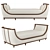 Modern Ventana Daybed Sofa: Stylish and Versatile 3D model small image 1