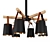 Nordic Chic Pendant Chandelier 3D model small image 1